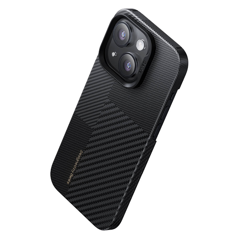 iPhone 14 Pro Max Kılıf M-safe Şarj Özellikli Karbon Fiber Benks Montage ArmorAir Kevlar Kapak