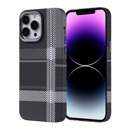 Apple iPhone 14 Pro Max Kılıf M-safe Şarj Özellikli Karbon Fiber Görünümlü Zore Nekst Kapak