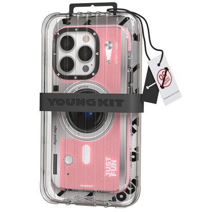 iPhone 14 Pro Max Kılıf M-safe Şarj Özellikli Lens Figürlü YoungKit Art Film Serisi Kapak