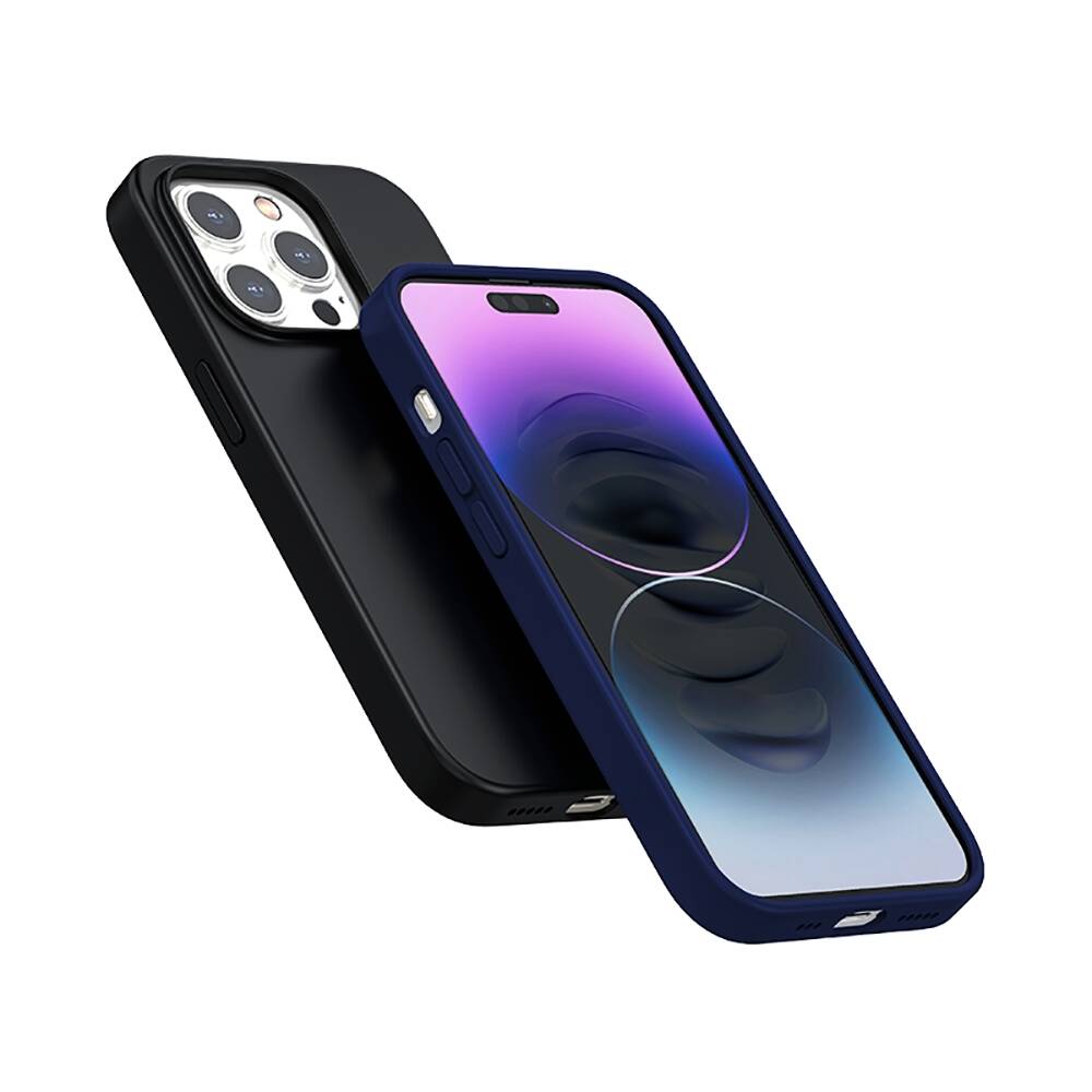 iPhone 14 Pro Max Kılıf M-safe Şarj Özellikli Liquid Silikon Recci Mousse Serisi Kapak