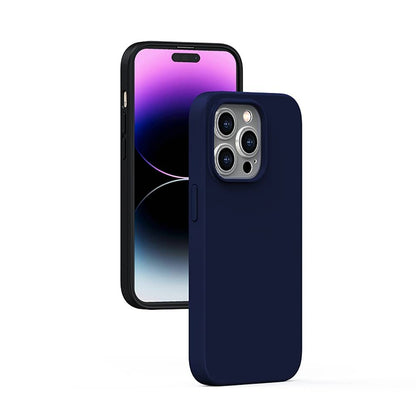 iPhone 14 Pro Max Kılıf M-safe Şarj Özellikli Liquid Silikon Recci Mousse Serisi Kapak