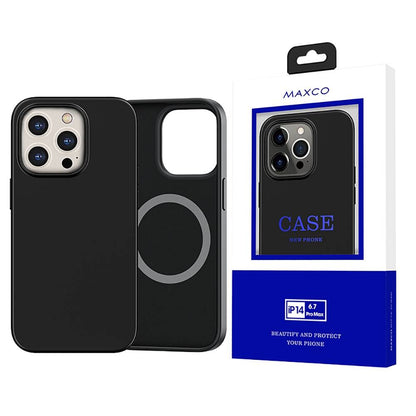 iPhone 14 Pro Max Kılıf M-safe Şarj Özellikli Liquid Silikon Recci Mousse Serisi Kapak