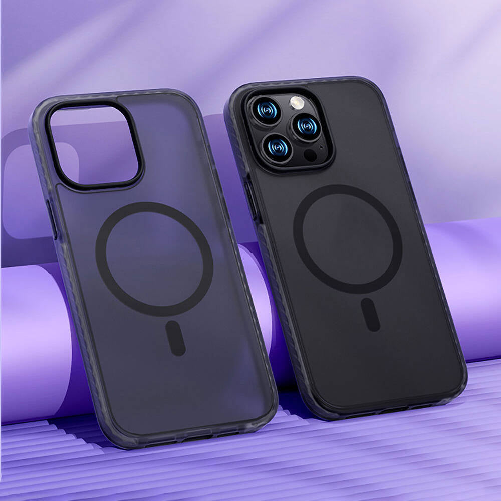 iPhone 14 Pro Max Kılıf M-safe Şarj Özellikli Mat Arka Yüzey Benks Drop Resistance Kapak