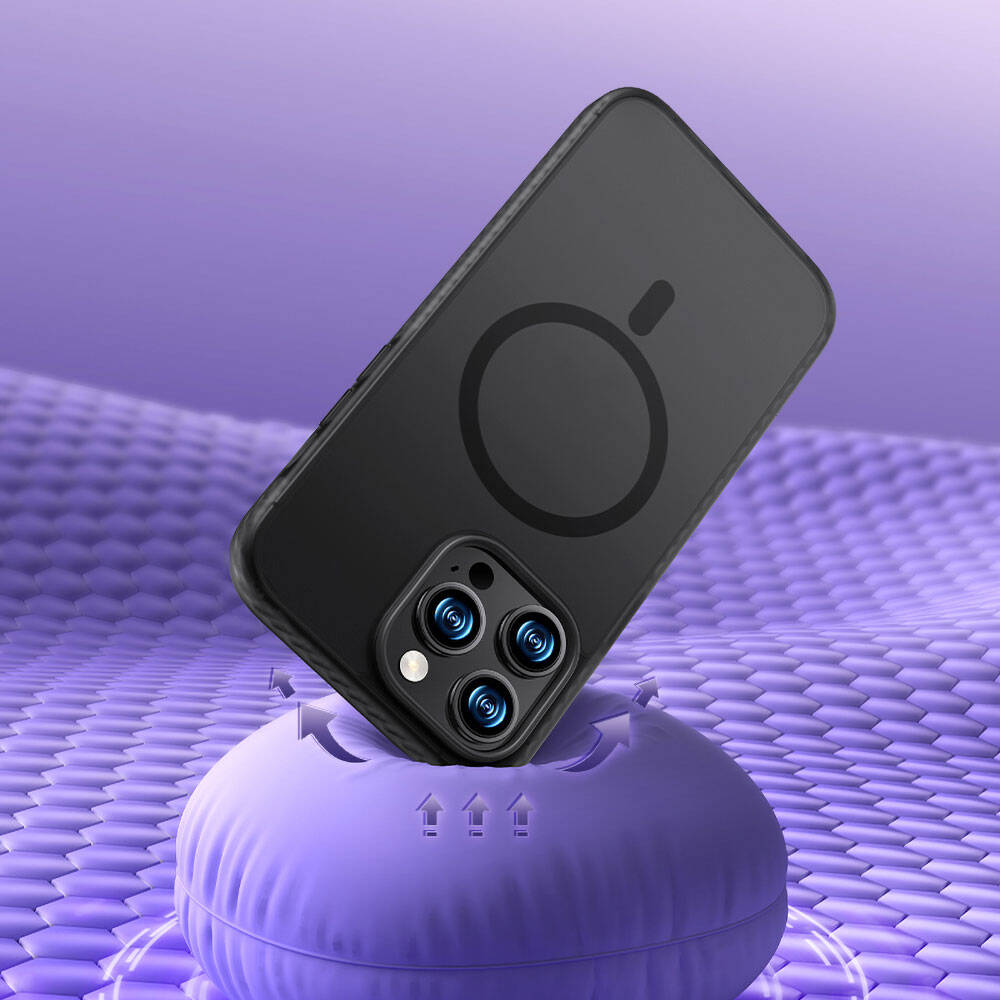 iPhone 14 Pro Max Kılıf M-safe Şarj Özellikli Mat Arka Yüzey Benks Drop Resistance Kapak