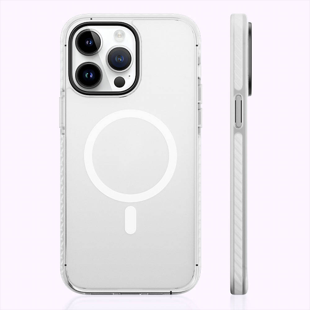 iPhone 14 Pro Max Kılıf M-safe Şarj Özellikli Mat Arka Yüzey Benks Drop Resistance Kapak