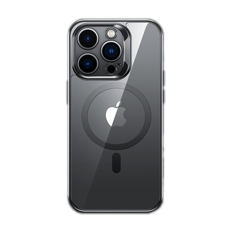 iPhone 14 Pro Max Kılıf M-safe Şarj Özellikli Premium Cam Arka Yüzey Benks Electroplated Kapak