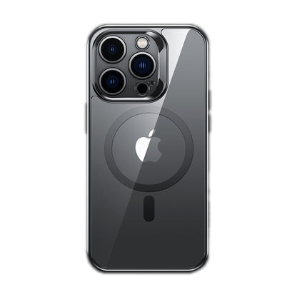 iPhone 14 Pro Max Kılıf M-safe Şarj Özellikli Premium Cam Arka Yüzey Benks Electroplated Kapak