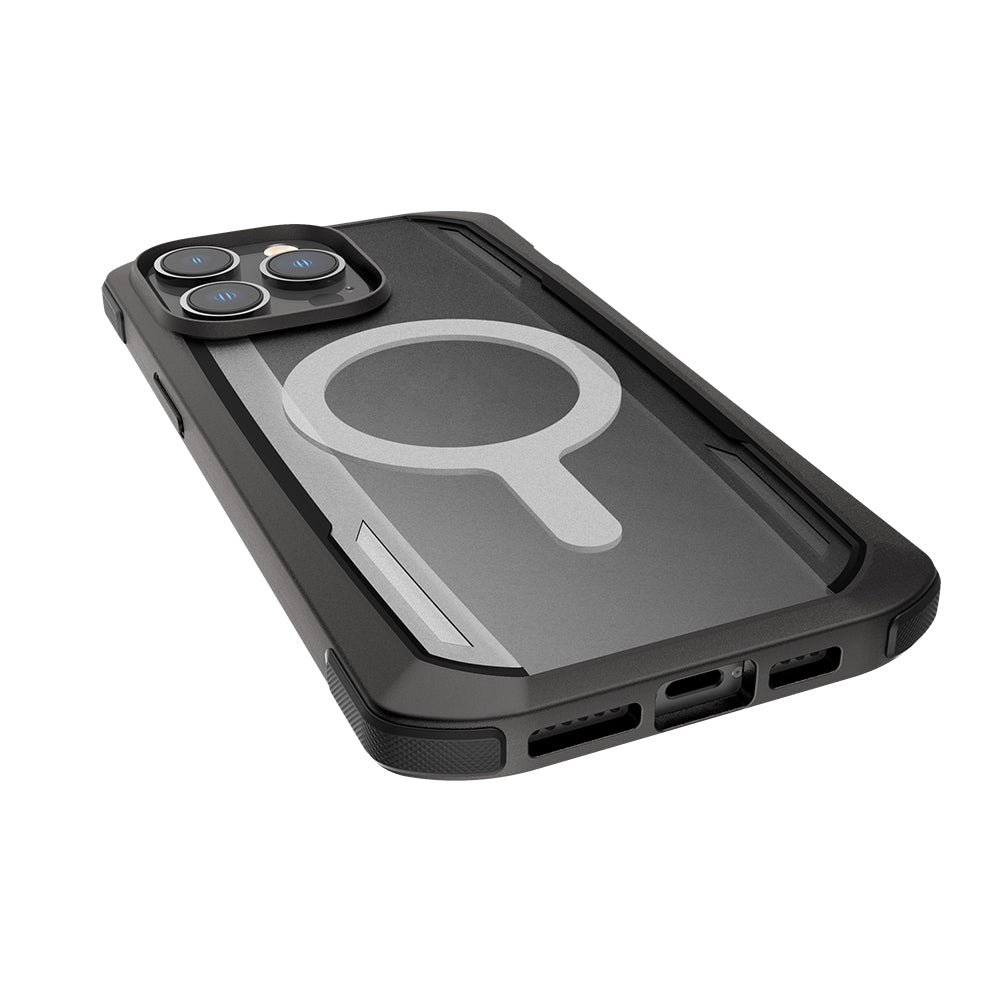 iPhone 14 Pro Max Kılıf M-safe Şarj Özellikli Raptic Secure Serisi Çift Kat TPU Kenarlı Şeffaf Arka Yüzeyli Kapak