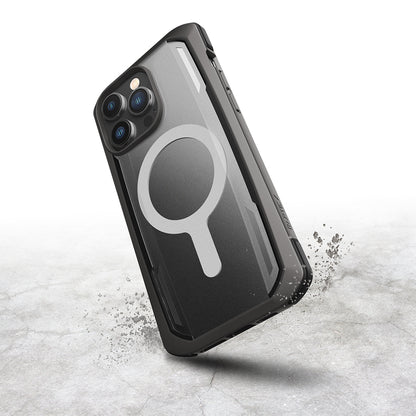 iPhone 14 Pro Max Kılıf M-safe Şarj Özellikli Raptic Secure Serisi Çift Kat TPU Kenarlı Şeffaf Arka Yüzeyli Kapak