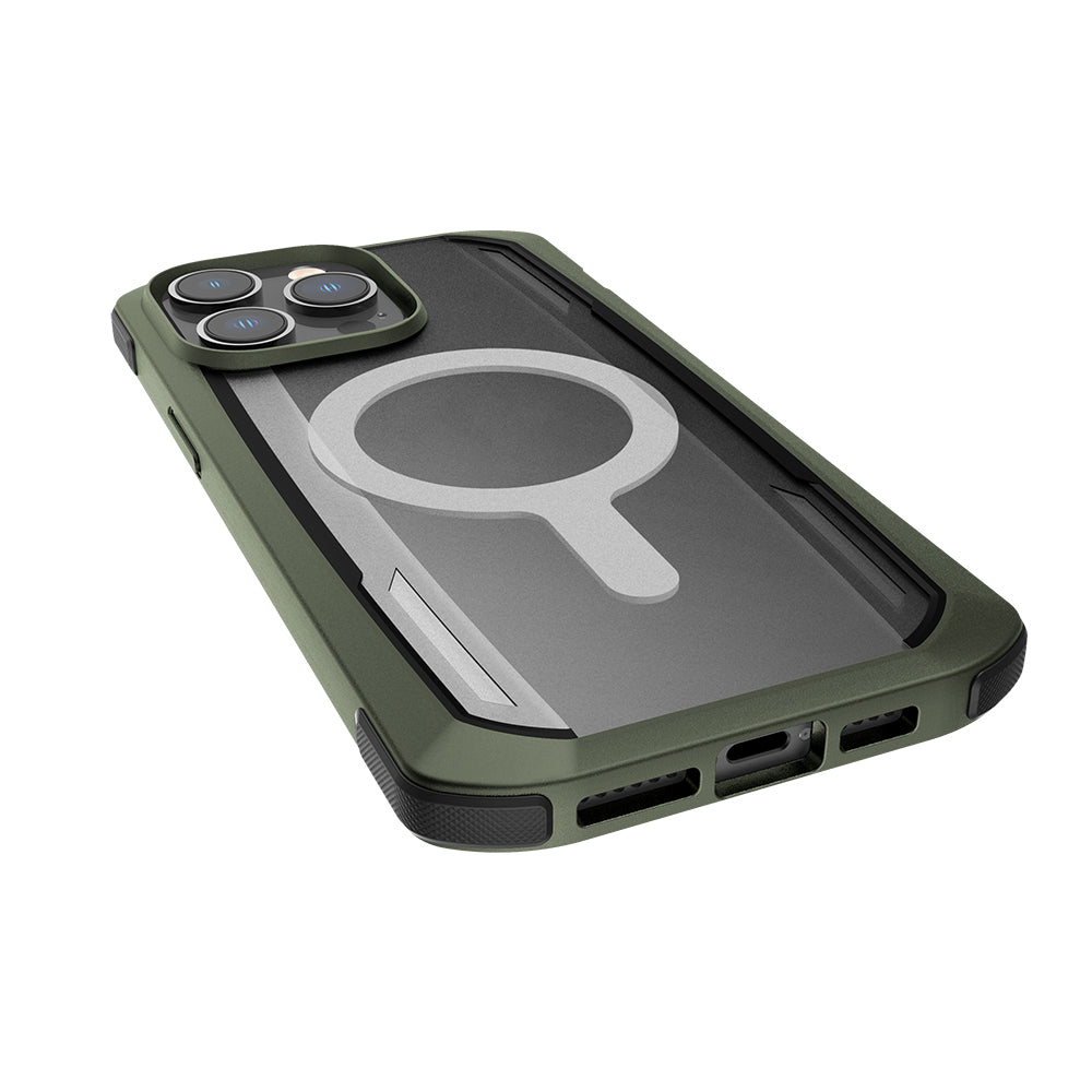 iPhone 14 Pro Max Kılıf M-safe Şarj Özellikli Raptic Secure Serisi Çift Kat TPU Kenarlı Şeffaf Arka Yüzeyli Kapak