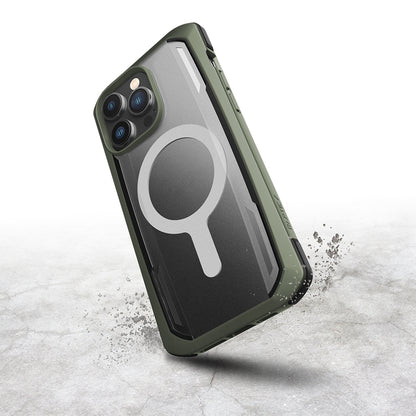 iPhone 14 Pro Max Kılıf M-safe Şarj Özellikli Raptic Secure Serisi Çift Kat TPU Kenarlı Şeffaf Arka Yüzeyli Kapak