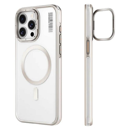 iPhone 14 Pro Max Kılıf M-safe Şarj Özellikli Sararma Önleyici Youngkit Crystal Grid Kapak