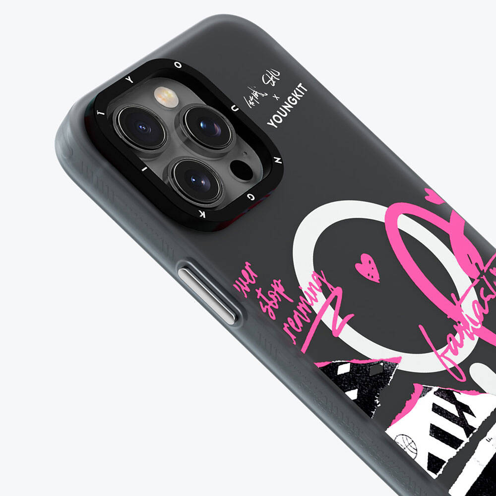 iPhone 14 Pro Max Kılıf M-safe Şarj Özellikli Shu Tasarımlı Youngkit Dreamland Serisi Kapak