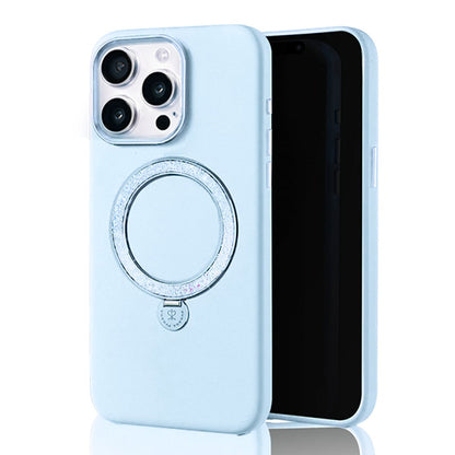 iPhone 14 Pro Max Kılıf M-safe Şarj Özellikli Standlı Suni Deri Tasarımlı Pynana Dancing Circle Serisi Kapak