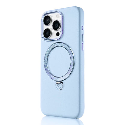 iPhone 14 Pro Max Kılıf M-safe Şarj Özellikli Standlı Suni Deri Tasarımlı Pynana Dancing Circle Serisi Kapak