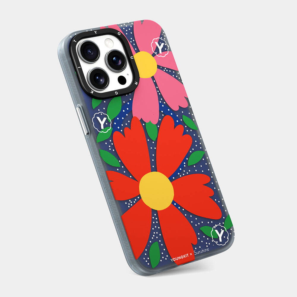 iPhone 14 Pro Max Kılıf M-safe Şarj Özellikli Sunshine Tasarımlı Youngkit Colorful Serisi Kapak