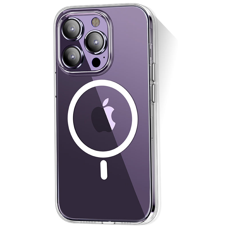 iPhone 14 Pro Max Kılıf M-safe Şarj Özellikli Transparan Sert PC Wlons Pita Kapak