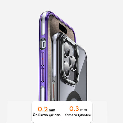 iPhone 14 Pro Max Kılıf M-safe Şarj Özellikli Wlons Standlı Efsane Kapak