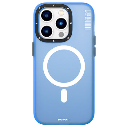 iPhone 14 Pro Max Kılıf M-safe Şarj Özellikli Youngkit Colored Sand Serisi Kapak