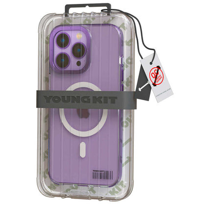 iPhone 14 Pro Max Kılıf M-safe Şarj Özellikli Youngkit Coloured Glaze Serisi Kapak