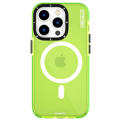 iPhone 14 Pro Max Kılıf M-safe Şarj Özellikli YoungKit Crystal Color Serisi Kapak