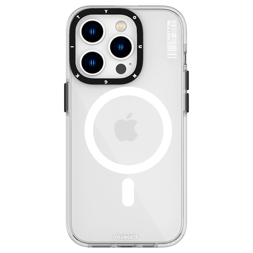 iPhone 14 Pro Max Kılıf M-safe Şarj Özellikli YoungKit Crystal Color Serisi Kapak