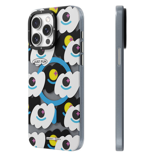 iPhone 14 Pro Max Kılıf M-safe Şarj Özellikli Youngkit Happy View Serisi Kapak
