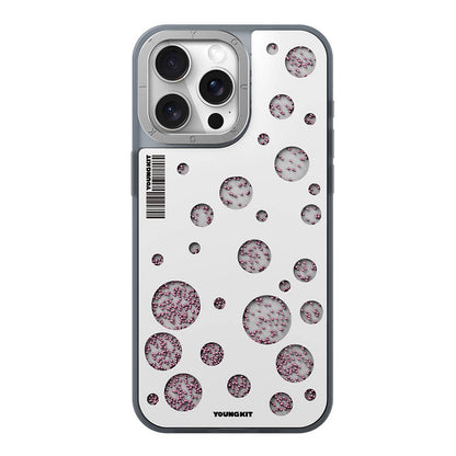 iPhone 14 Pro Max Kılıf M-safe Şarj Özellikli Youngkit Quicksand Beads Serisi Kapak