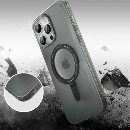 iPhone 14 Pro Max Kılıf M-safe Şarj Özellikli Youngkit Rock Serisi Kapak