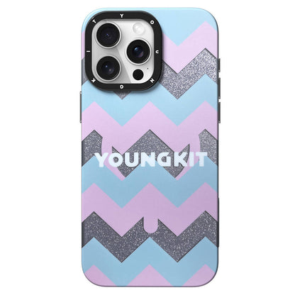 iPhone 14 Pro Max Kılıf M-safe Şarj Özellikli Youngkit Star Dazzle Serisi Kapak