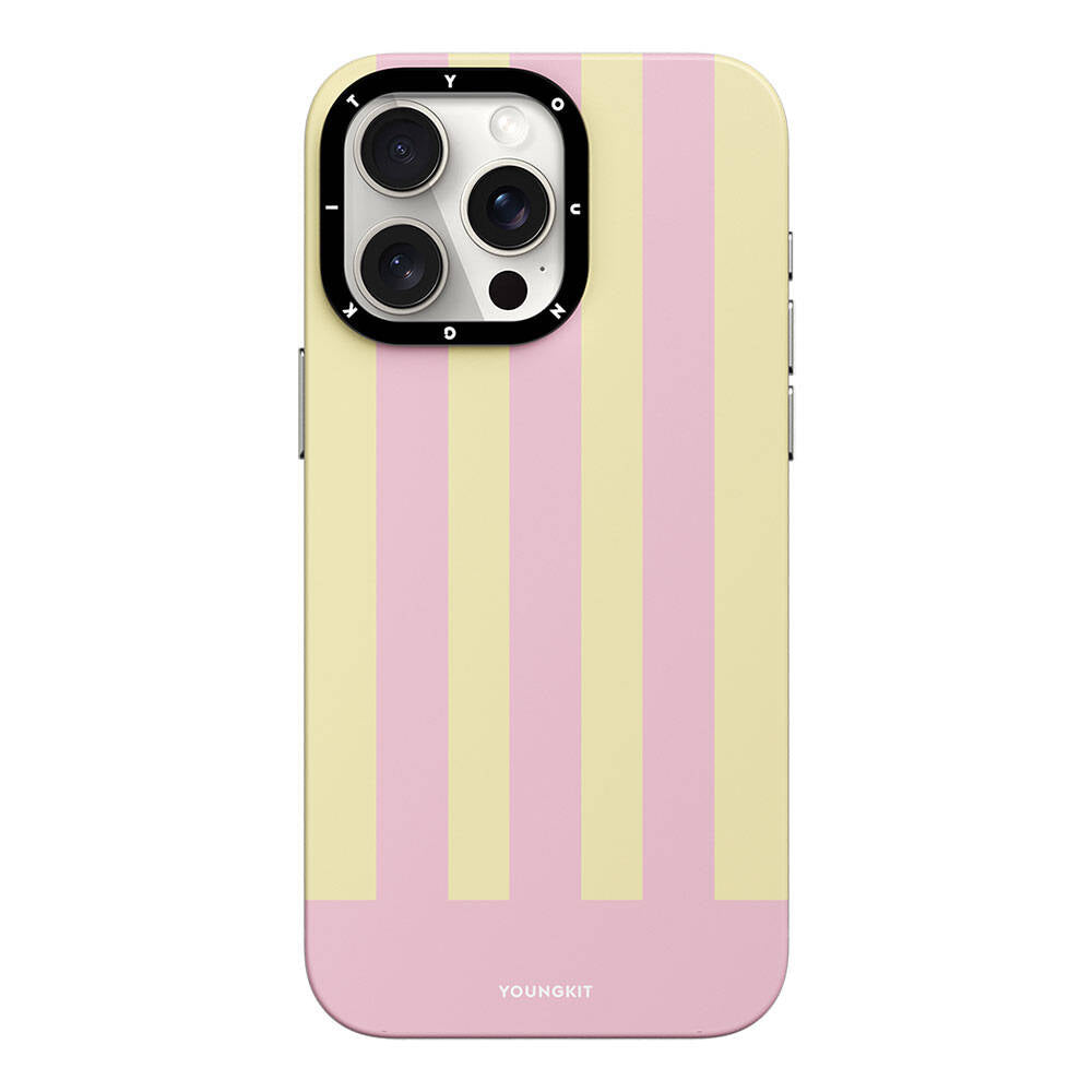iPhone 14 Pro Max Kılıf M-safe Şarj Özellikli Youngkit Striped Piano Keys Serisi Kapak