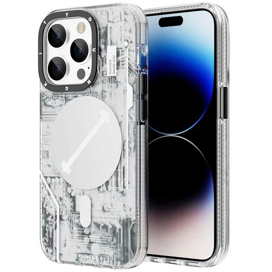 iPhone 14 Pro Max Kılıf M-safe Şarj Özellikli YoungKit Technology Serisi Kapak