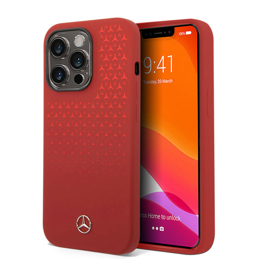 iPhone 14 Pro Max Kılıf Mercedes Benz Dikey Gradient Yıldızlı Silikon Kapak
