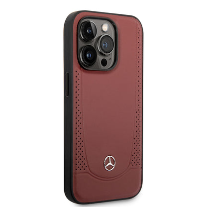 iPhone 14 Pro Max Kılıf Mercedes Benz M-safe Şarj Özellikli Urban Deri Kapak