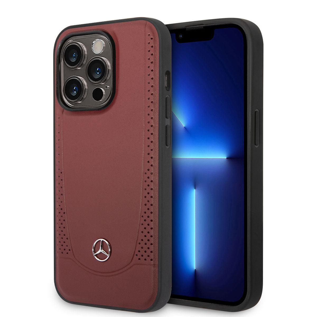 iPhone 14 Pro Max Kılıf Mercedes Benz M-safe Şarj Özellikli Urban Deri Kapak