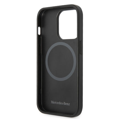 iPhone 14 Pro Max Kılıf Mercedes Benz M-safe Şarj Özellikli Urban Deri Kapak