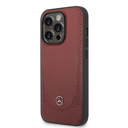 iPhone 14 Pro Max Kılıf Mercedes Benz M-safe Şarj Özellikli Urban Deri Kapak