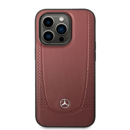 iPhone 14 Pro Max Kılıf Mercedes Benz M-safe Şarj Özellikli Urban Deri Kapak