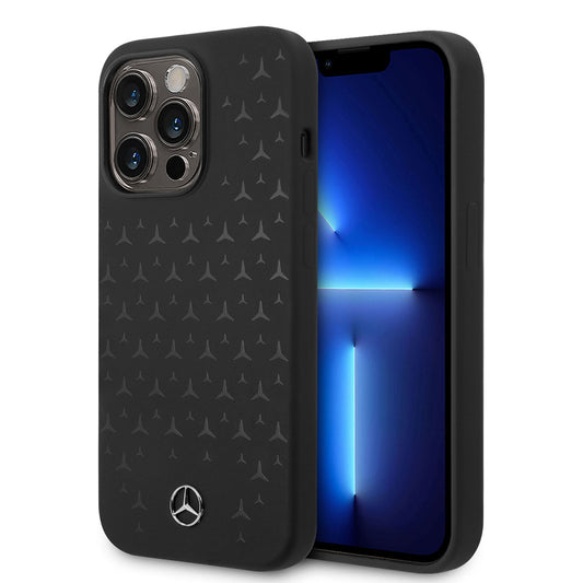 iPhone 14 Pro Max Kılıf Mercedes Benz M-safe Şarj Özellikli Yıldızlı Dizayn Silikon Kapak