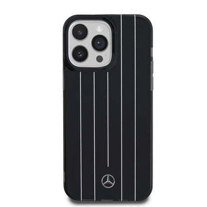 iPhone 14 Pro Max Kılıf Mercedes Benz Orjinal Lisanslı New Urban 3 Sert PC Paralel Çizgi Desenli Kapak