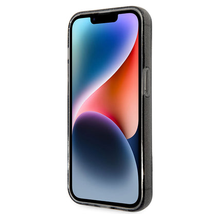 iPhone 14 Pro Max Kılıf Karl Lagerfeld Transparan Simli K&C Dizayn Kapak