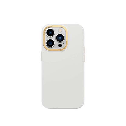 iPhone 14 Pro Max Kılıf Metal Kamera Çerçeveli Recci Glaze Serisi Kapak