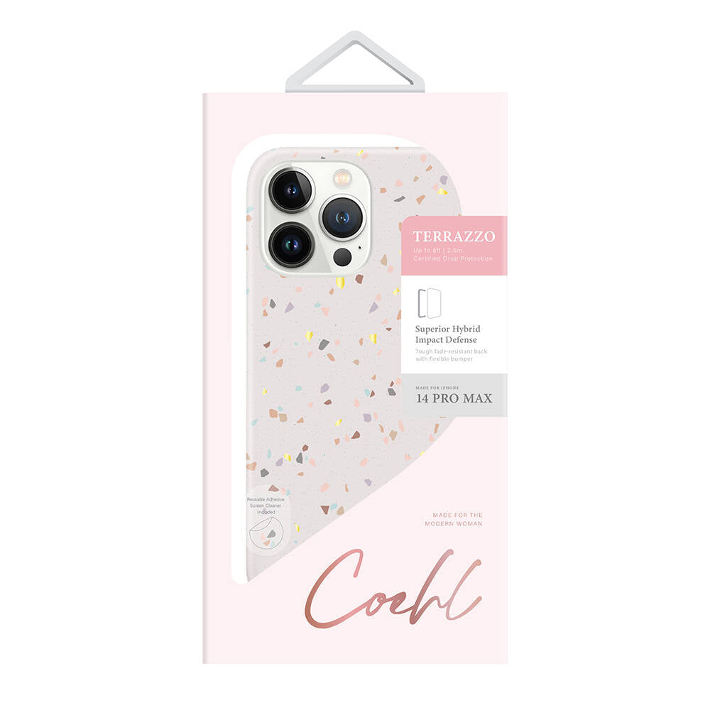 iPhone 14 Pro Max Kılıf Mozaik Desenli Coehl Terrazzo Kapak