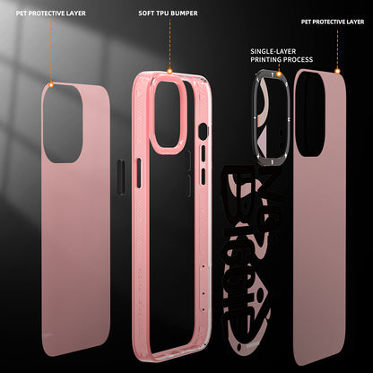 iPhone 14 Pro Max Kılıf Mutlu Mod Figürlü YoungKit Happy Mood Serisi Kapak