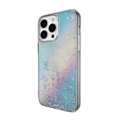 iPhone 14 Pro Max Kılıf Parlayan Simli Şeffaf Lisanslı Switcheasy Starfield Kapak