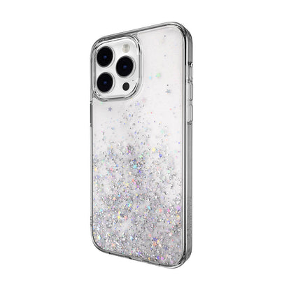 iPhone 14 Pro Max Kılıf Parlayan Simli Şeffaf Lisanslı Switcheasy Starfield Kapak