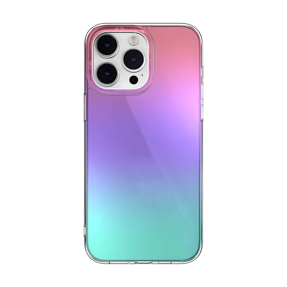 iPhone 14 Pro Max Kılıf Renk Geçişli Kenarları Şeffaf Tasarımlı Lisanslı Switcheasy Crush Plus Kapak