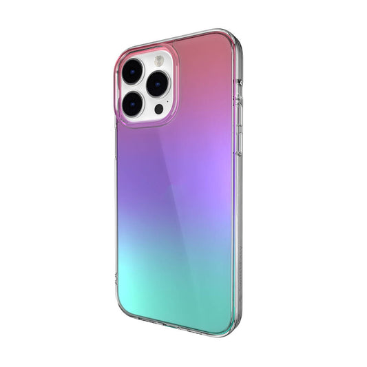 iPhone 14 Pro Max Kılıf Renk Geçişli Kenarları Şeffaf Tasarımlı Lisanslı Switcheasy Crush Plus Kapak