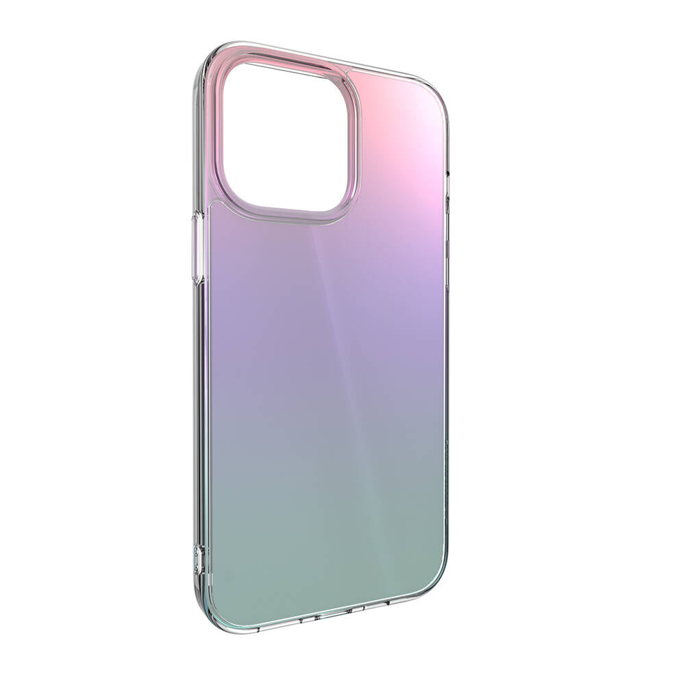 iPhone 14 Pro Max Kılıf Renk Geçişli Kenarları Şeffaf Tasarımlı Lisanslı Switcheasy Crush Plus Kapak