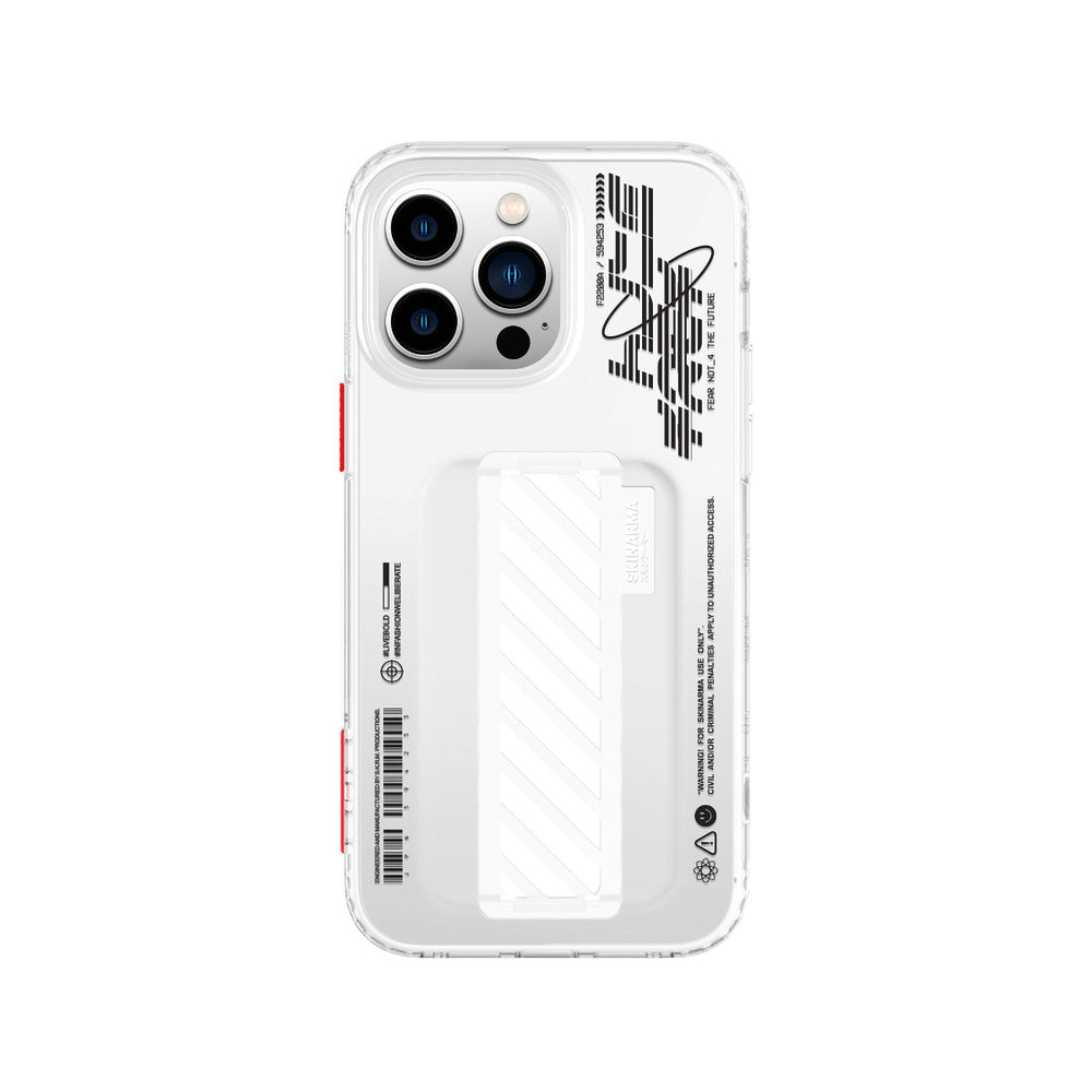 iPhone 14 Pro Max Kılıf SkinArma Şeffaf Desenli Kaze Kapak